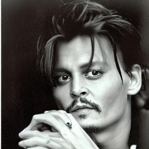 Image similar to johnny depp 1 8 0 0's photograph