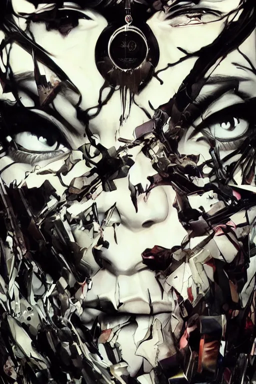 Image similar to a dream divided by zero : : hyperreal surrealism hypermaximal symbolism, paranoid critical method, glitchcore : : by artgerm, nychos, yoji shinkawa, todd mcfarlane — c 1 5