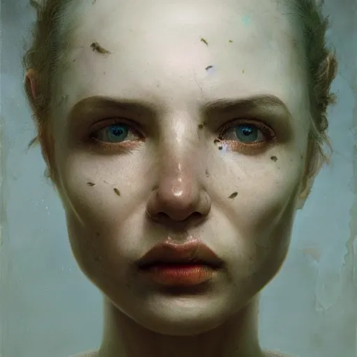 Prompt: a chamomile | highly detailed oil painting, hyperrealistic, very intrincate | cinematic lighting, award - winning | by roberto ferri, giger, beksinski and tom bagshaw | by austin osman spare and william blake, trending on artstation, cgsociety, official art, octane.