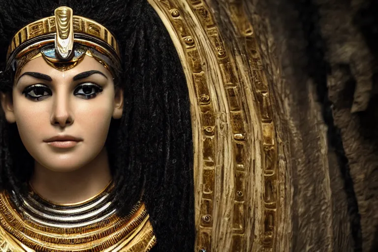 Image similar to a beautiful award winning photo of Cleopatra, very detailed and sharp, 4k cinematic