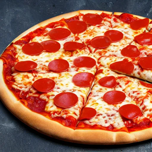 Image similar to a pizza full of ketchup