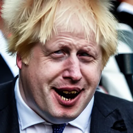 Prompt: boris johnson horror creature