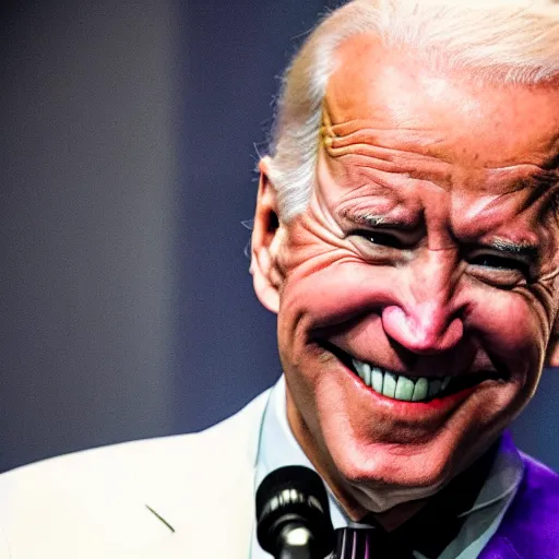 Image similar to joe biden as the joker 4 k