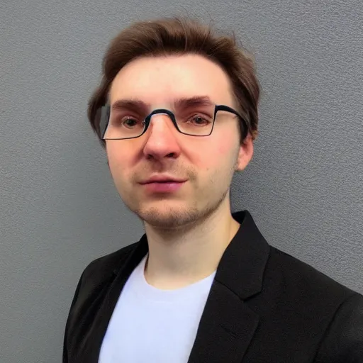 Image similar to Vladislav Urazov, Founder of Gradient app, hyper realistic, highly detaild