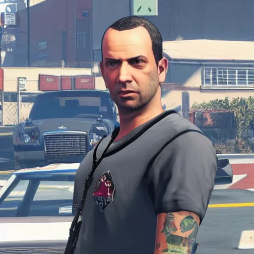 Image similar to Andrew Tate in GTA 5