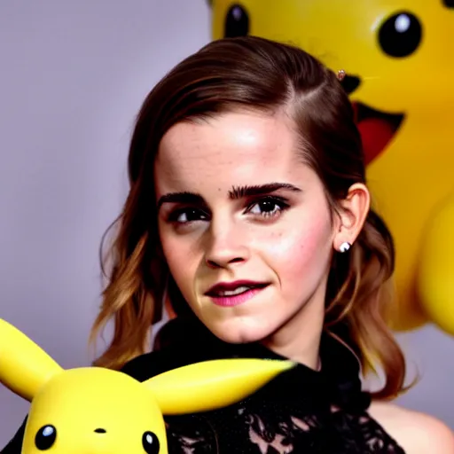 Image similar to photo of emma watson as pikachu