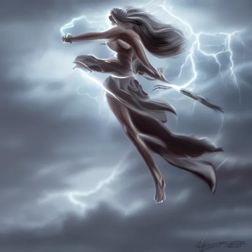 Prompt: i regret, storm is coming to get me, digital painting, futured, ultra detailed