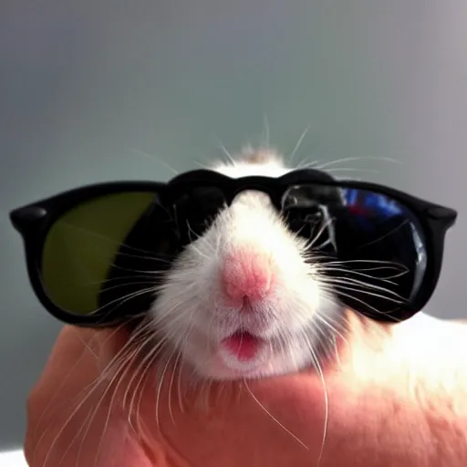 Image similar to hamster wearing ray bans