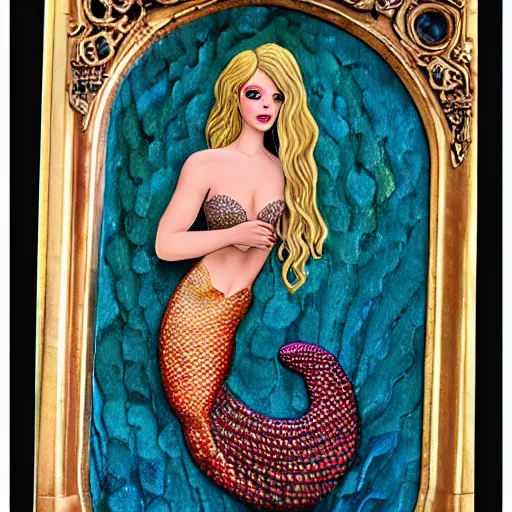 Image similar to beautiful mermaid in valorant style,