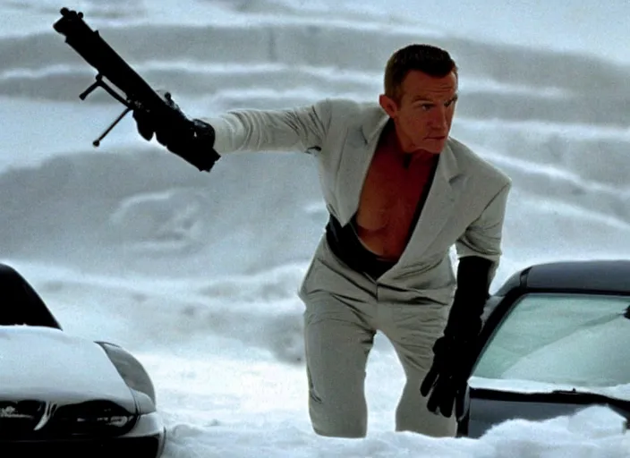 Prompt: scene from the 2 0 0 2 james bond film die another day