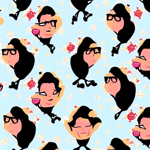 Image similar to mrs doubtfire wallpaper pattern