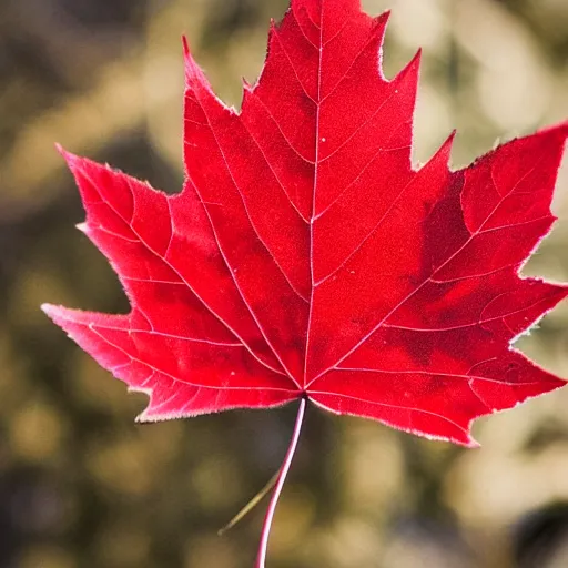 Image similar to a macro 8mm photo of a maple leaf, macro photograph, photo, photorealistic