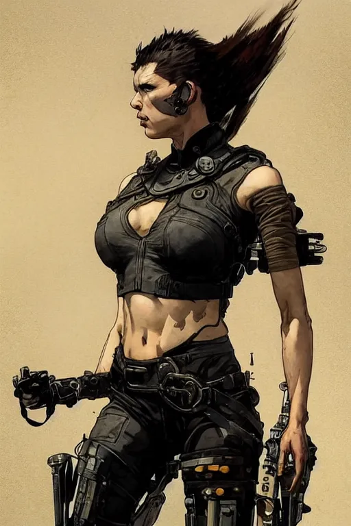 Prompt: gta furiosa as aeon flux profile picture by greg rutkowski, mad max, dynamic pose, intricate, futuristic, fantasy, elegant, by stanley artgerm lau, greg rutkowski, thomas kindkade, alphonse mucha, loish, norman rockwell, fantasy lut, asymmetric, long hair, retro computer graphics, video game, fluid lines,