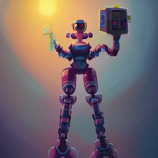 Image similar to flowerpunk robot, minimalist, behance hd by jesper ejsing, by rhads, makoto shinkai and lois van baarle, ilya kuvshinov, rossdraws global illumination