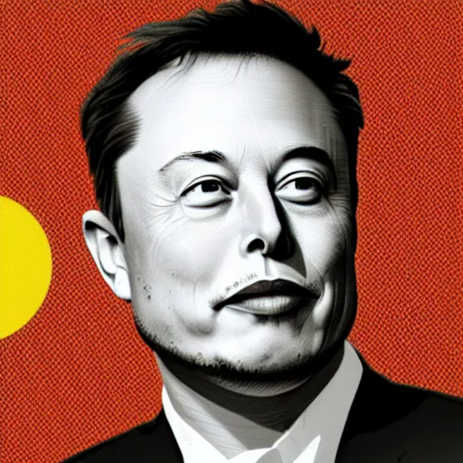 Image similar to Elon musk on the Mars Dollar bill