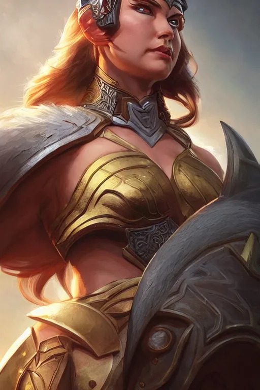 Image similar to amazon valkyrie athena, d & d, fantasy, portrait, highly detailed, headshot, digital painting, trending on artstation, concept art, sharp focus, illustration, art by artgerm and greg rutkowski and magali villeneuve