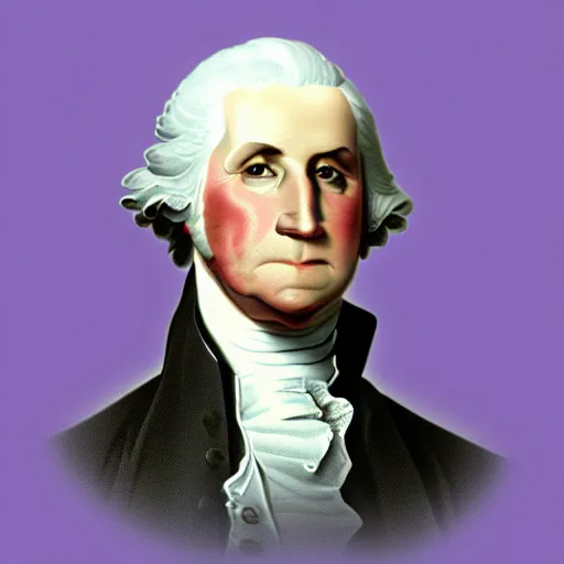 Prompt: George Washington is a gigachad, digital art