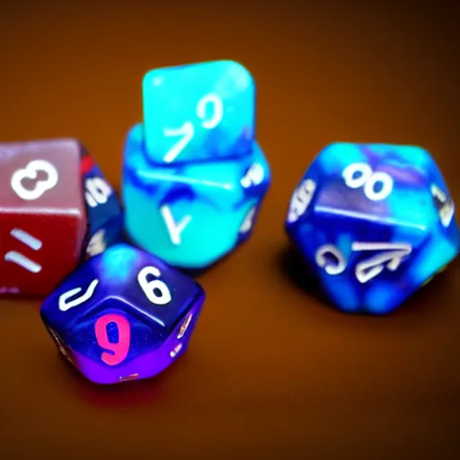 Image similar to a set of dnd dice made out of lava, unreal engine, path tracing, artstation