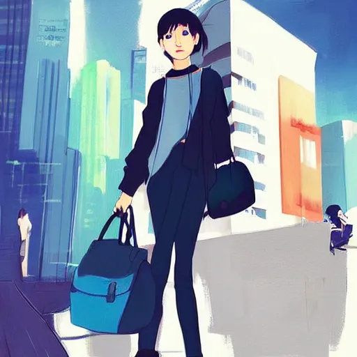 Prompt: “Natalie Portmanin urban outfit, digital painting, fan art, pixiv, by Ilya Kuvshinov, by Studio Ghibli”