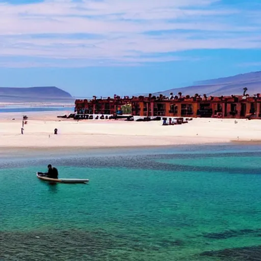 Image similar to a beautiful, relaxing vacation in paracas beach