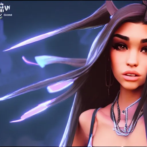 Image similar to Madison beer as a video game character, unreal engine render, 4k