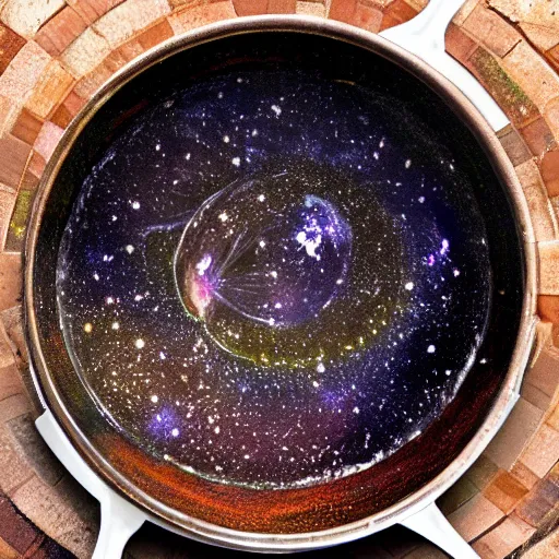 Image similar to universe in a pot, universe