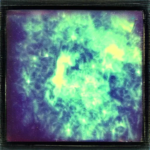 Image similar to experimental astrophotography nebula pickled dyed pickled warmed polaroid