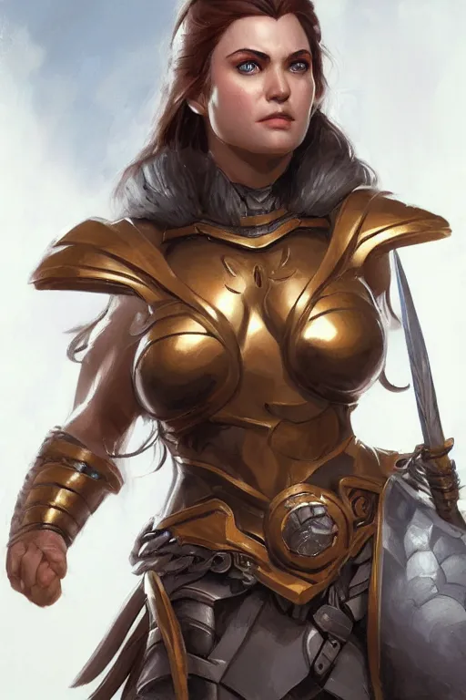 Image similar to amazon valkyrie athena, d & d, fantasy, portrait, highly detailed, headshot, digital painting, trending on artstation, concept art, sharp focus, illustration, art by artgerm and greg rutkowski and magali villeneuve