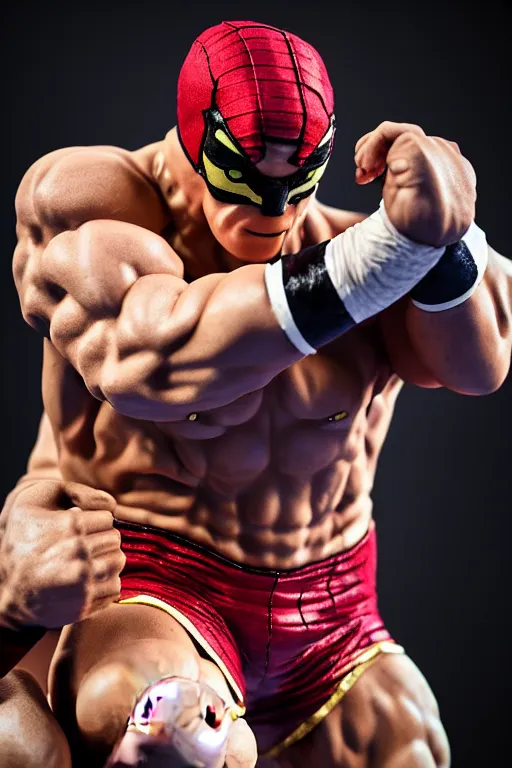 Image similar to john cena wrestling with kamen rider, high resolution, vogue, intricate, face features, body features, photorealistic, smooth, 4 k, aesthetic lighting, baroque object, sharp focus, hyperdetailed object, by : canon eos 5 d mark iv and sigma 7 0 - 2 0 0 mm f / 2. 8 dg os hsm sports