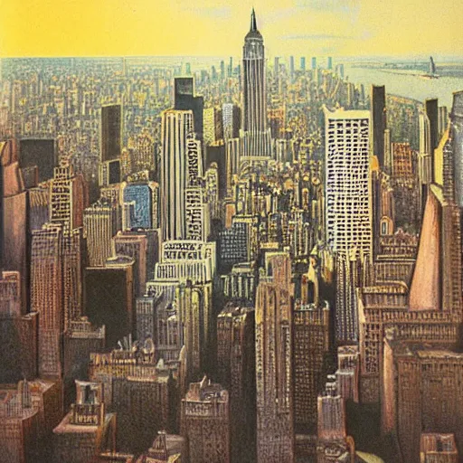 Prompt: o'neill cylinder version of New York City.