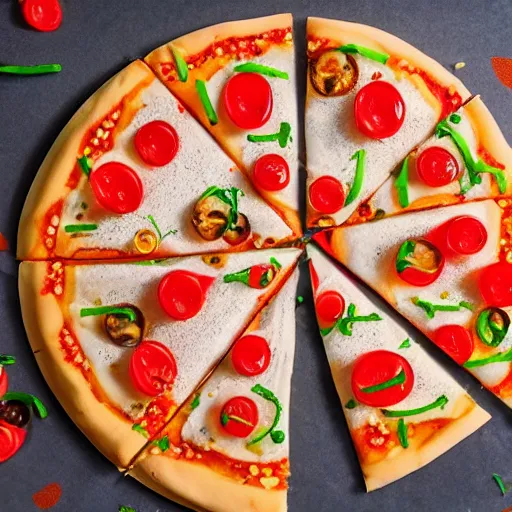 Image similar to Haribo pizza, food photography