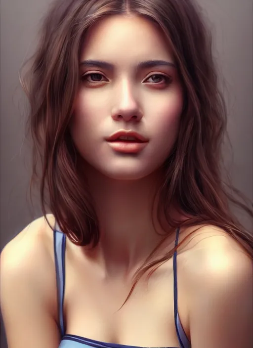 Image similar to photo of a gorgeous young woman in the style of stefan kostic, realistic, professionally, instagram photo, half body shot, sharp focus, 8 k high definition, insanely detailed, intricate, elegant, art by stanley lau and artgerm