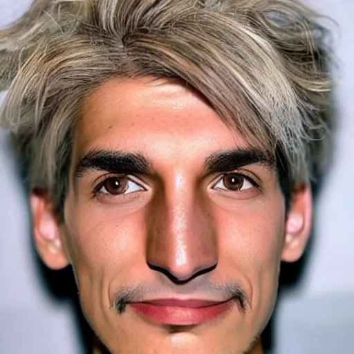 Image similar to xqc, big long nose, underbite
