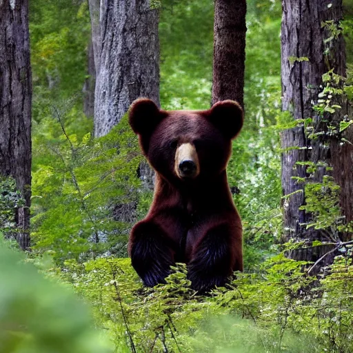 Prompt: bear in a forest