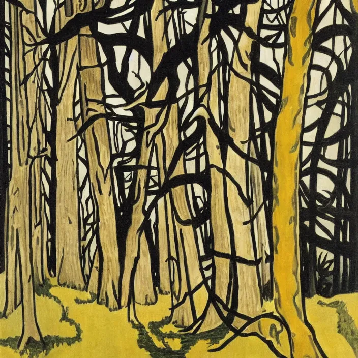 Image similar to charles burchfield art painting