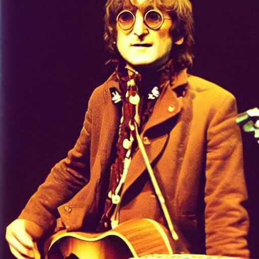 Image similar to John lennon covered in honey