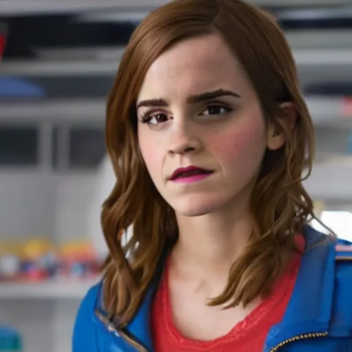 Image similar to A still of Emma Watson in The Lego Movie