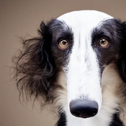 Prompt: borzoi judging wether someone should live or perish