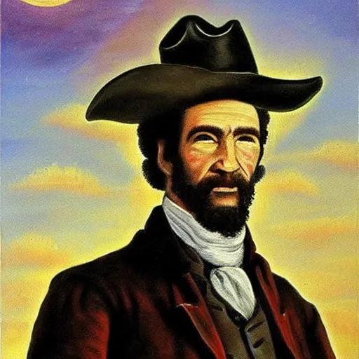 Image similar to the Texas revolution, beautiful painting by Bob Ross