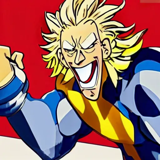 Image similar to all might eating mcdonalds