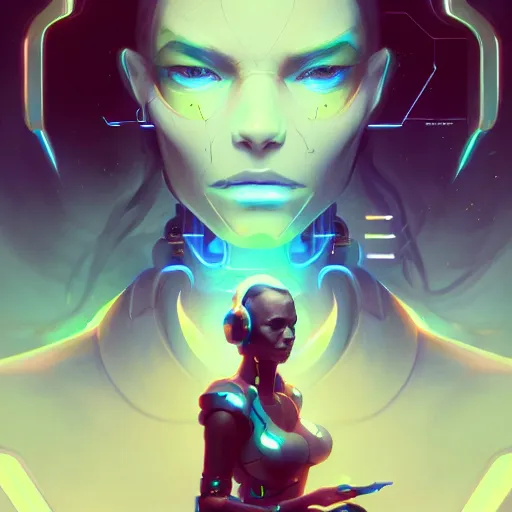 Image similar to a portrait of a beautiful cybernetic gamer, cyberpunk concept art by pete mohrbacher and wlop and artgerm and josan gonzales, digital art, highly detailed, intricate, sci-fi, sharp focus, Trending on Artstation HQ, deviantart, unreal engine 5, 4K UHD image