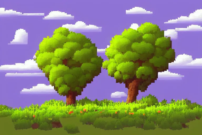 Image similar to landscape, summer, morning, beautiful cloud, quiet, no people, trending on artstation, trending on deviantart, pixelart, pixelperfect, pixel art, pixel, color limit, nearest neighbor, hard edges, art of Kirokaze pixel, art of Regular FHC, art of Pixel Jeff Franek, art of Aaron Hain, art of kryssalian