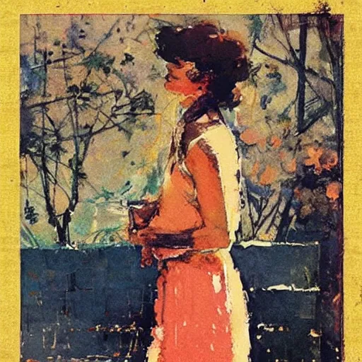 Image similar to “by Bernie Fuchs”