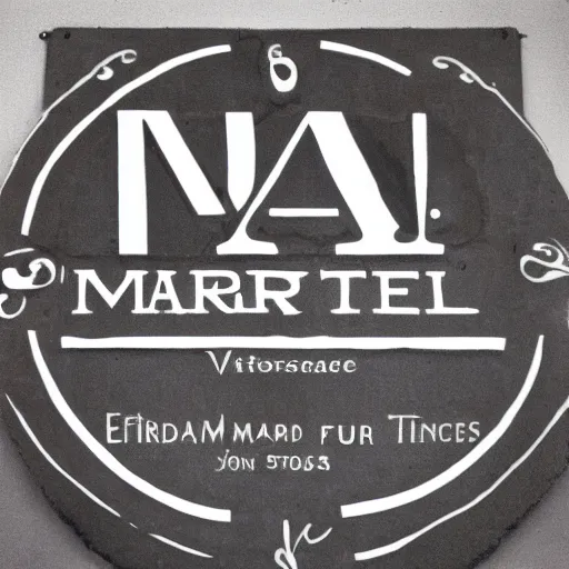 Image similar to narm museum logo, vintage,
