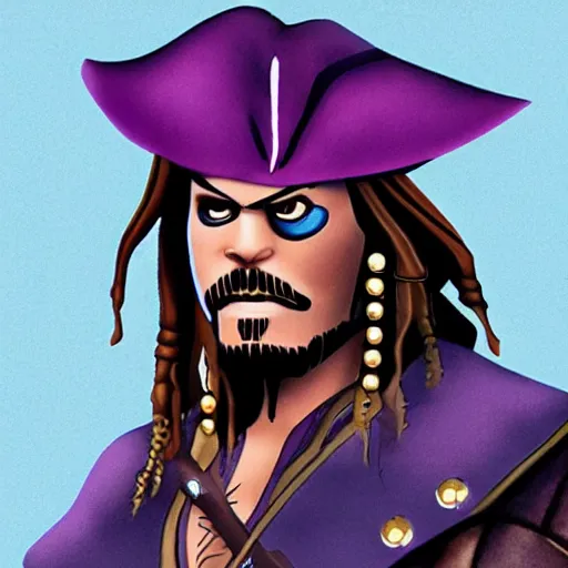 Prompt: thanos as jack sparrow, highly detailed