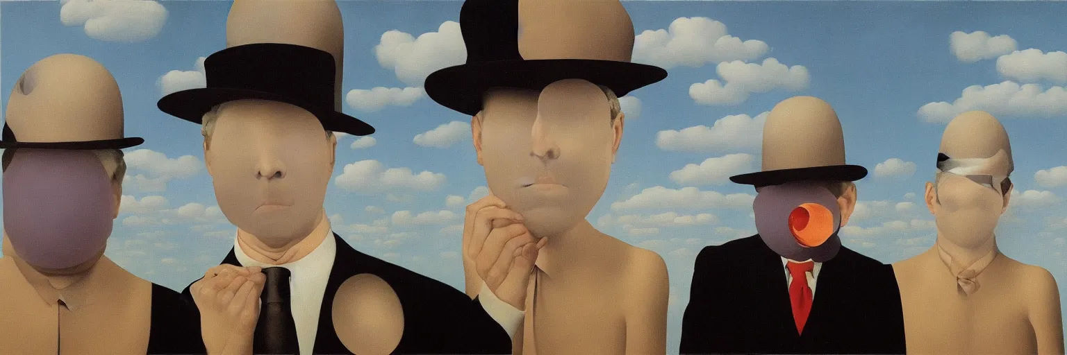 Image similar to eye painting magritte