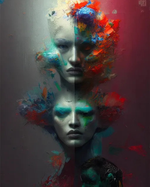 Image similar to mixed media, a brutalist designed, vivid colours, cryptic, mystical, royal, pop surrealism, pop art by ruan jia, dannylailai atmospheric, trending on artstation. 8 k, high quality, masterpiece.