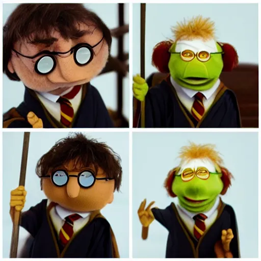 Prompt: harry potter as a muppet