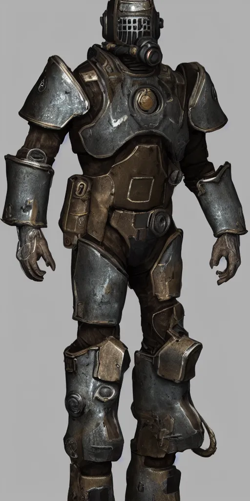 Image similar to fallout concept art armor render ultra unreal engine 5