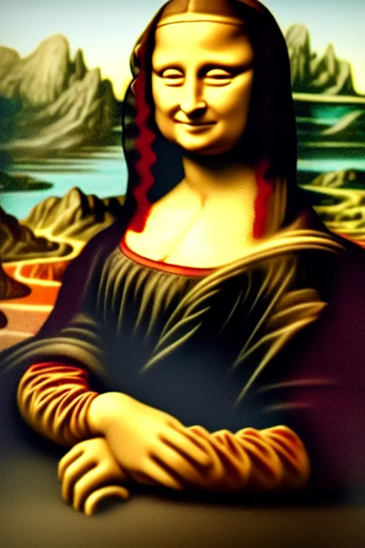 Image similar to collectable action figure mona lisa collectable toy action figure